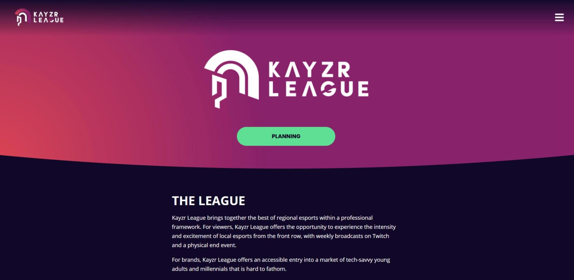 Kayzr League visuals