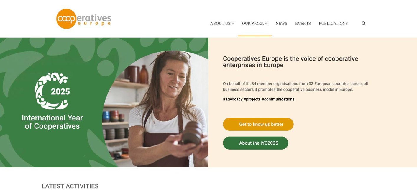 Website after the rebrand