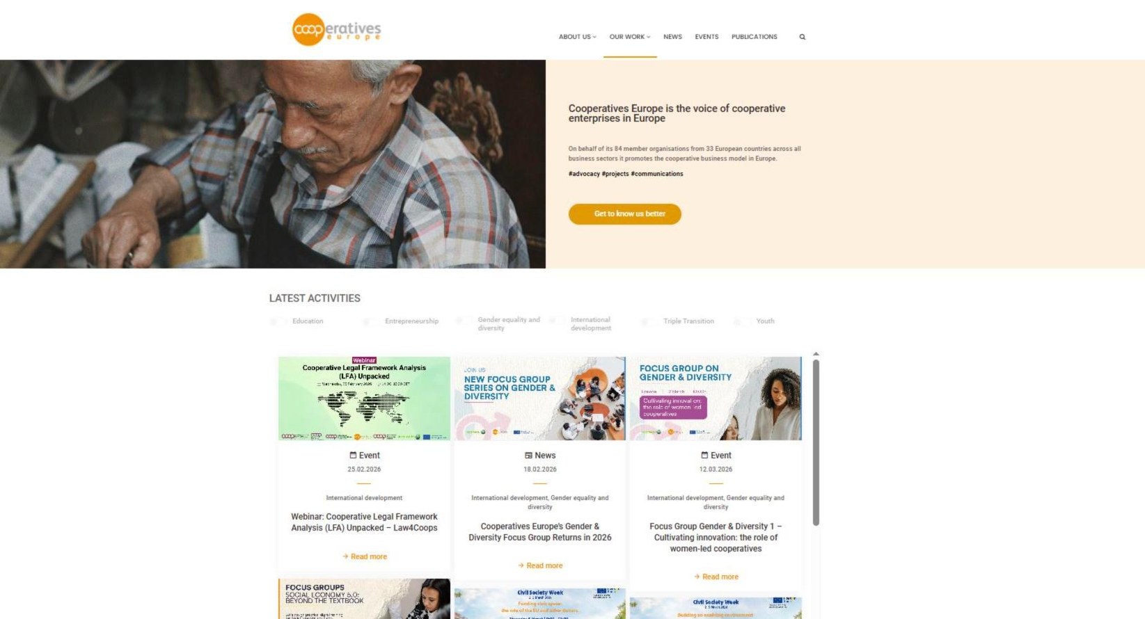 Cooperatives Europe rebranding visuals